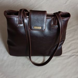 CRAZY HORSE Brown Leather Tote/Bag